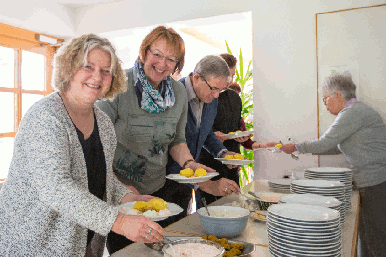 Gemeinsam die Fastenspeisen teilen